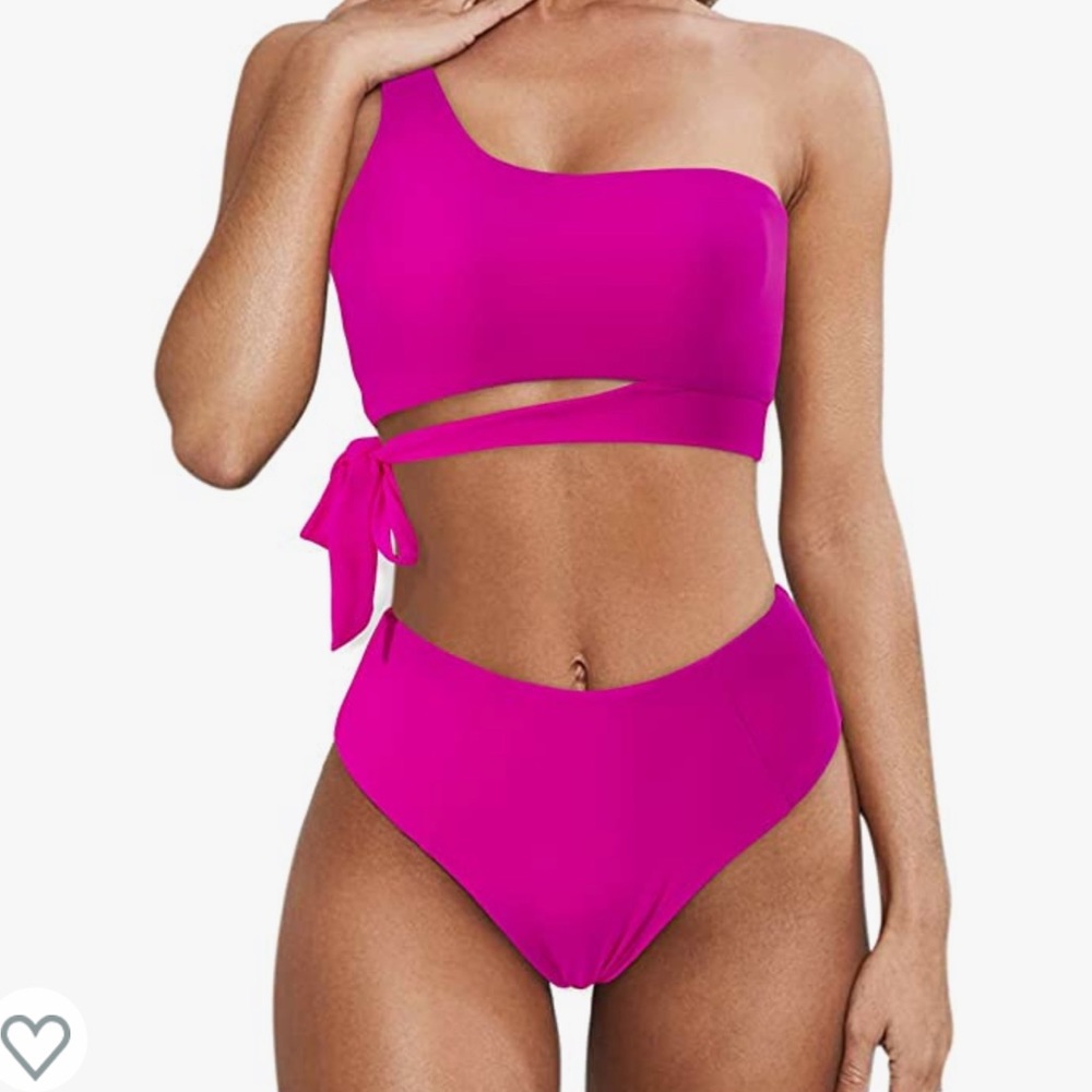 Hot pink suit